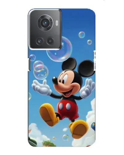 Чехол для OnePlus ACE (10R) с картинкой «Mickey и мыльные пузыри»