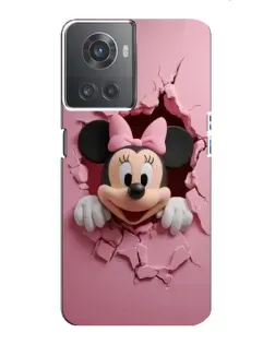 Чехол для OnePlus ACE (10R) с картинкой «Минни сквозь стену» Чехол для OnePlus ACE (10R) с картинкой «Минни сквозь стену»