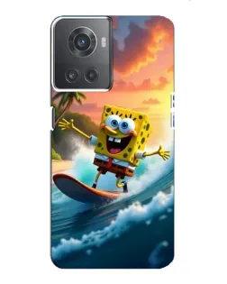 Чехол для OnePlus ACE (10R) с картинкой «Губка Боб серфингист» Чехол для OnePlus ACE (10R) с картинкой «Губка Боб серфингист»