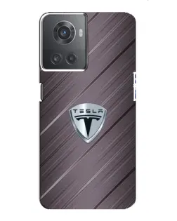Чехол для OnePlus ACE (10R) с картинкой «Металлическая текстура Tesla» Чехол для OnePlus ACE (10R) с картинкой «Металлическая текстура Tesla»