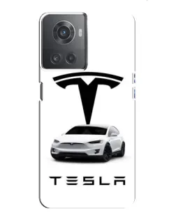 Чехол для OnePlus ACE (10R) с картинкой «Tesla White Style» Чехол для OnePlus ACE (10R) с картинкой «Tesla White Style»