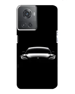 Чехол для OnePlus ACE (10R) с картинкой «Фары Tesla Night» Чехол для OnePlus ACE (10R) с картинкой «Фары Tesla Night»