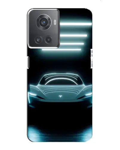Чехол для OnePlus ACE (10R) с картинкой «Tesla в неоне» Чехол для OnePlus ACE (10R) с картинкой «Tesla в неоне»