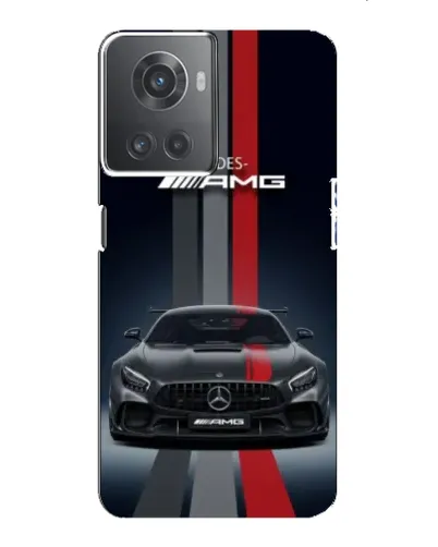 Чехол для OnePlus ACE (10R) с картинкой «Mercedes — белый карбон»