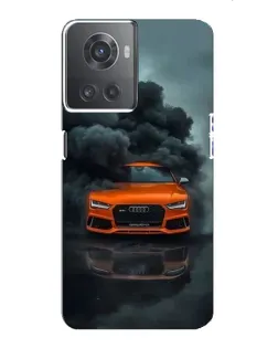 Чохол для OnePlus ACE (10R) з картинкою «Audi у хмарах диму»
