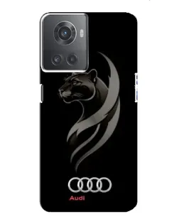 Чохол для OnePlus ACE (10R) з картинкою «Графіка — пантера та Audi»