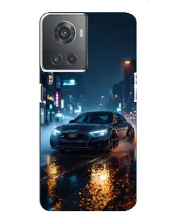 Чохол для OnePlus ACE (10R) з картинкою «Нічне місто та Audi»
