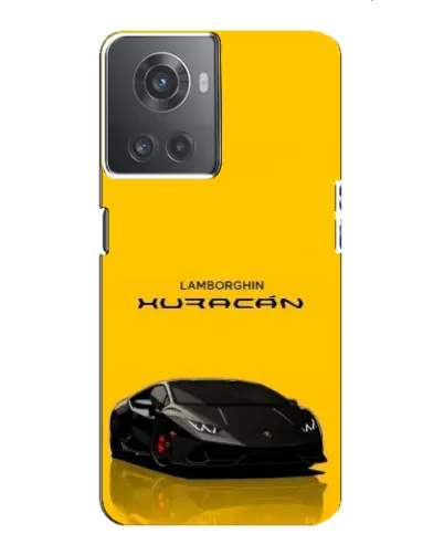 Чехол для OnePlus ACE (10R) с картинкой «Lamborghini Huracan черный»