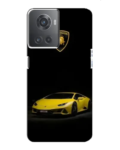 Чехол для OnePlus ACE (10R) с картинкой «Lamborghini желтый акцент»