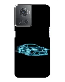 Чехол для OnePlus ACE (10R) с картинкой «Неоновый контур Lamborghini» Чехол для OnePlus ACE (10R) с картинкой «Неоновый контур Lamborghini»