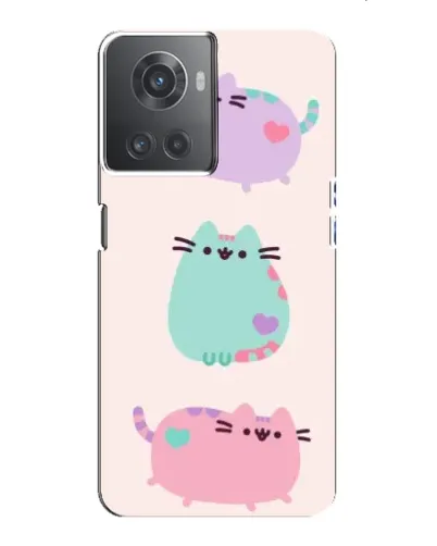 Чехол для OnePlus ACE (10R) с картинкой «Pusheen трио» Чехол для OnePlus ACE (10R) с картинкой «Pusheen трио»