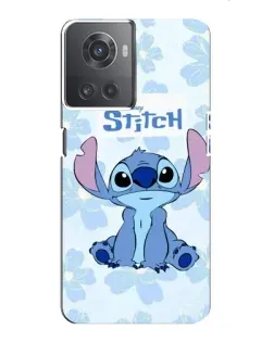 Чехол для OnePlus ACE (10R) с картинкой «Stitch среди цветов» Чехол для OnePlus ACE (10R) с картинкой «Stitch среди цветов»