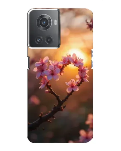 Чохол для OnePlus ACE (10R) з картинкою «Рожевий цвіт сердечко на тлі заходу» Чохол для OnePlus ACE (10R) з картинкою «Рожевий цвіт сердечко на тлі заходу»