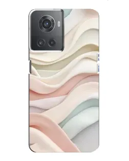 Чехол для OnePlus ACE (10R) с картинкой «Пастельные нежные волны»