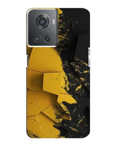 Чехол для OnePlus ACE (10R) с картинкой «Золотые осколки геометрии»
