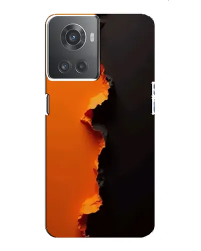 Чехол для OnePlus ACE (10R) с картинкой «Оранжевый разлом»
