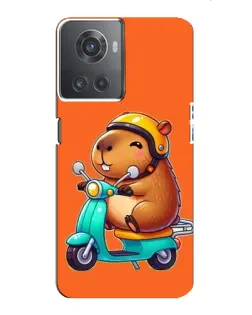 Чохол для OnePlus ACE (10R) з картинкою «Капібара на скутері»