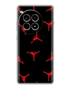 Чехол для OnePlus Ace 3 Pro с картинкой «Jordan Red Pattern» Чехол для OnePlus Ace 3 Pro с картинкой «Jordan Red Pattern»