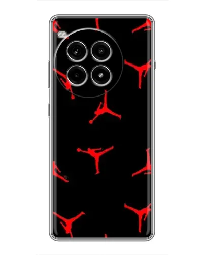 Чехол для OnePlus Ace 3 Pro с картинкой «Jordan Red Pattern»