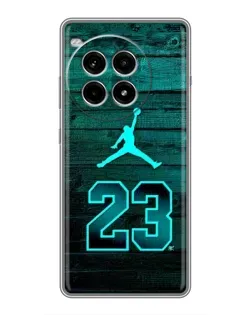 Чехол для OnePlus Ace 3 Pro с картинкой «Jordan Cyan 23»