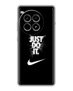 Чехол для OnePlus Ace 3 Pro с картинкой «Текстовый принт Nike»