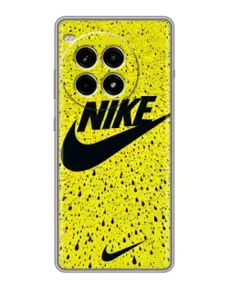 Чехол для OnePlus Ace 3 Pro с картинкой «Желтый текстурный Nike»