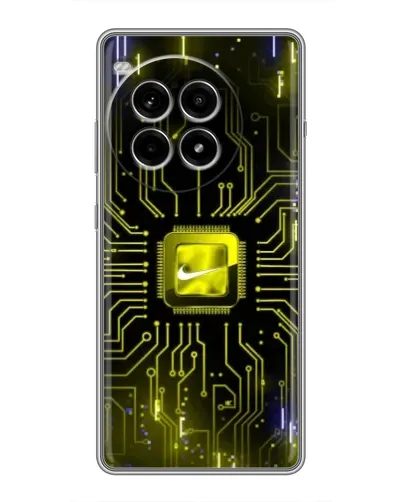 Чехол для OnePlus Ace 3 Pro с картинкой «Nike — золотая искра»