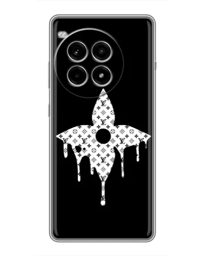 Чехол для OnePlus Ace 3 Pro с картинкой «Цветочная монограмма»