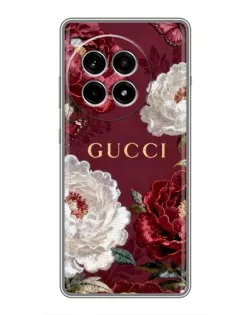 Чохол для OnePlus Ace 3 Pro з картинкою «Gucci — бордові троянди» Чохол для OnePlus Ace 3 Pro з картинкою «Gucci — бордові троянди»