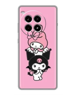 Чехол для OnePlus Ace 3 Pro с картинкой «My Melody и Kuromi» Чехол для OnePlus Ace 3 Pro с картинкой «My Melody и Kuromi»