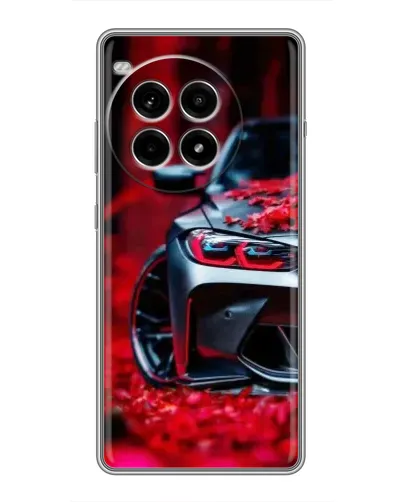 Чохол для OnePlus Ace 3 Pro з картинкою «Спортивна BMW та квіти»