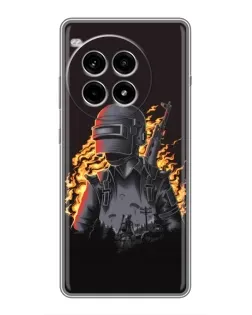 Чохол для OnePlus Ace 3 Pro з картинкою «PUBG — вогняний силует»
