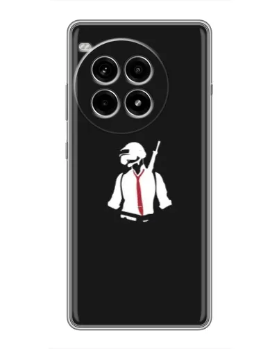 Чохол для OnePlus Ace 3 Pro з картинкою «PUBG — силует воїна»