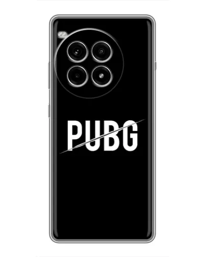 Чохол для OnePlus Ace 3 Pro з картинкою «PUBG — білий логотип»