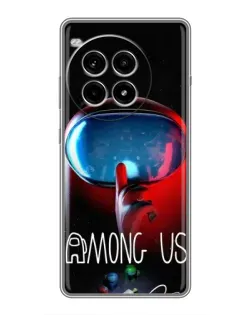 Чохол для OnePlus Ace 3 Pro з картинкою «Червоний імпостер — макро»