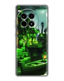 Чохол для OnePlus Ace 3 Pro з картинкою «Minecraft лісовий пейзаж»