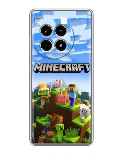 Чохол для OnePlus Ace 3 Pro з картинкою «Minecraft класичний світ»