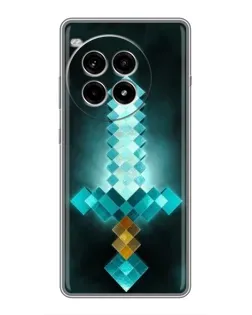 Чохол для OnePlus Ace 3 Pro з картинкою «Алмазний меч неон»