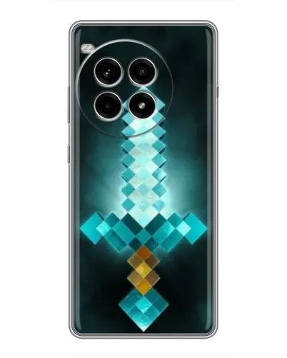 Чохол для OnePlus Ace 3 Pro з картинкою «Алмазний меч неон»