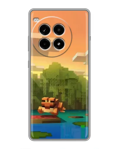 Чохол для OnePlus Ace 3 Pro з картинкою «Майнкрафт захід сонця»