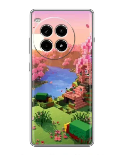Чохол для OnePlus Ace 3 Pro з картинкою «Рожеве дерево Minecraft»