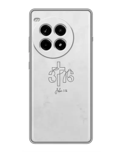Чехол для OnePlus Ace 3 Pro с картинкой «Иоанна 3:16 Крест»