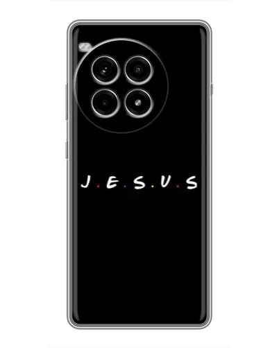 Чехол для OnePlus Ace 3 Pro с картинкой «Точки веры J.E.S.U.S.»
