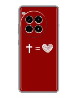 Чехол для OnePlus Ace 3 Pro с картинкой «Уравнение любви»