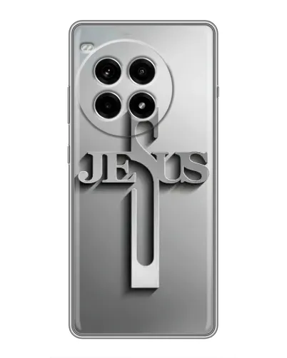 Чехол для OnePlus Ace 3 Pro с картинкой «Металлический крест Jesus» Чехол для OnePlus Ace 3 Pro с картинкой «Металлический крест Jesus»