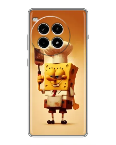 Чехол для OnePlus Ace 3 Pro с картинкой «Губка Боб повар»