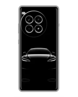Чохол для OnePlus Ace 3 Pro з картинкою «Силует Tesla Night»
