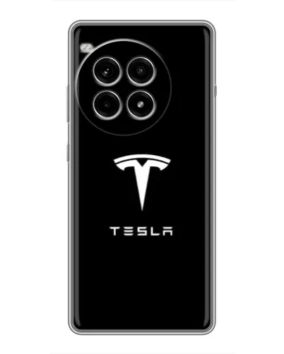 Чохол для OnePlus Ace 3 Pro з картинкою «Tesla White Logo» Чохол для OnePlus Ace 3 Pro з картинкою «Tesla White Logo»