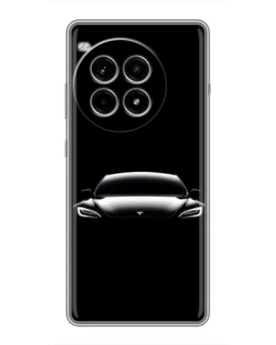 Чохол для OnePlus Ace 3 Pro з картинкою «Фари Tesla Night» Чохол для OnePlus Ace 3 Pro з картинкою «Фари Tesla Night»