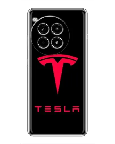 Чохол для OnePlus Ace 3 Pro з картинкою «Tesla Red Logo» Чохол для OnePlus Ace 3 Pro з картинкою «Tesla Red Logo»